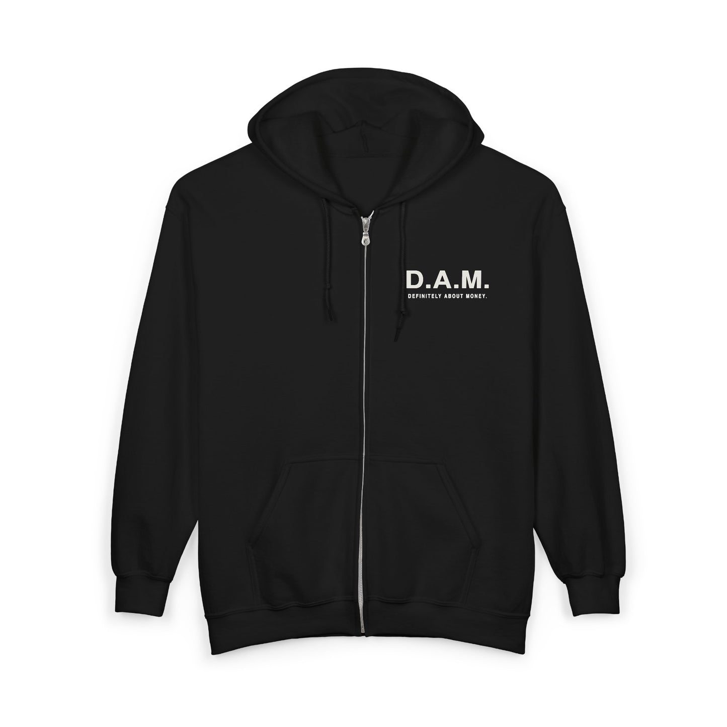 D.A.M. Zip Hoodie — Black