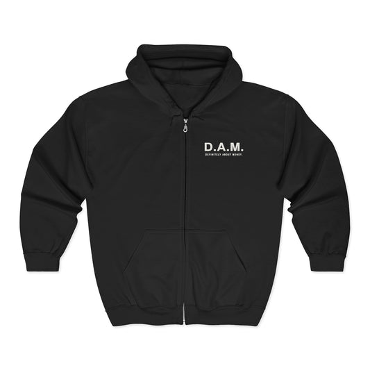 D.A.M. Zip Hoodie — Black